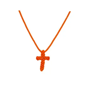Rope Cross Necklace - Handmade in Mount Athos