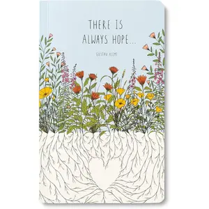 Softcover Journal There is always hope Write Now Journal with 128 Lined Pages 5”W x 8”H