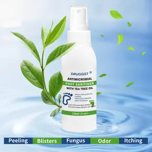 Tea Tree Oil Foot Spray for people with foot odour, smelly feet, fungal foot infections, odour elimination & crack repair | Daily Foot Freshening Care