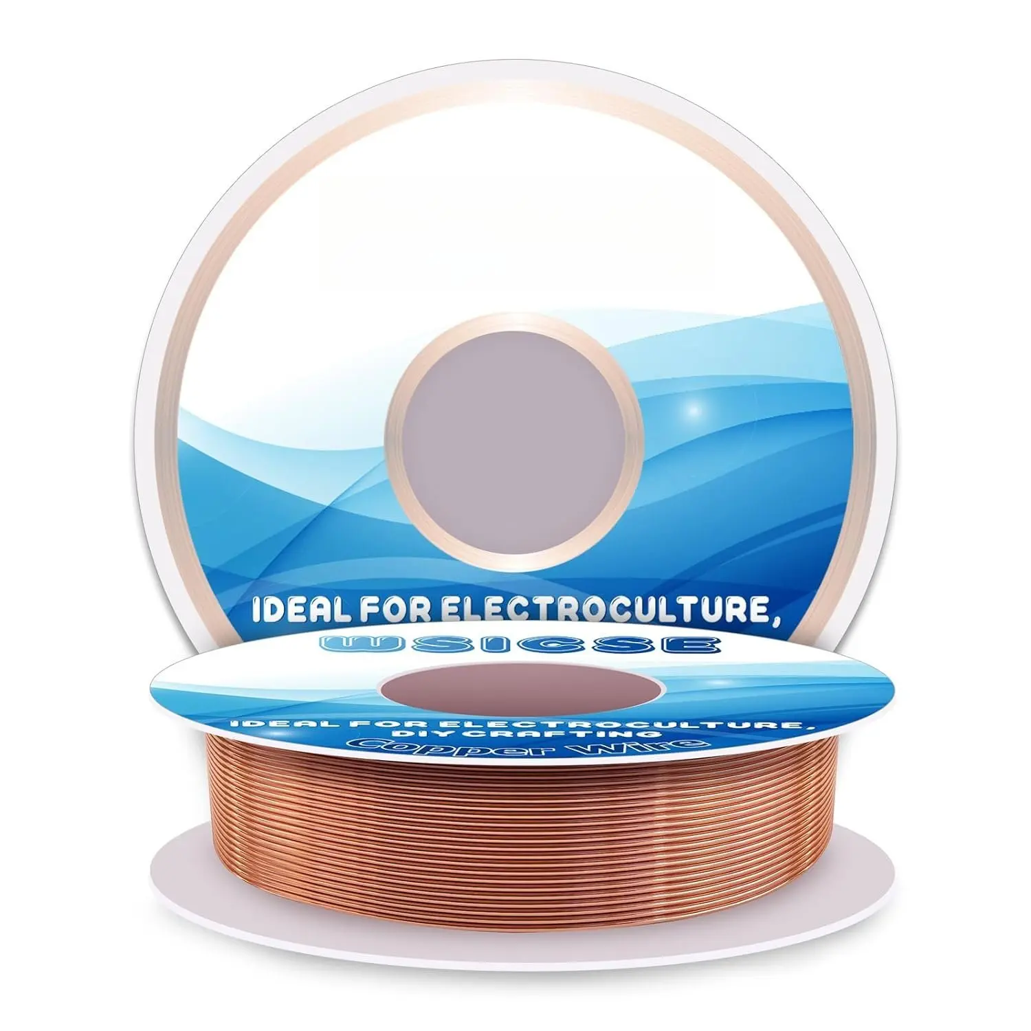24 Gauge 200 FT 99.9% Soft Copper Wire, 0.5mm Diameter Craft Copper Wire for Gardening, Electroculture,  Making, Beading, DIY Xmas Decor