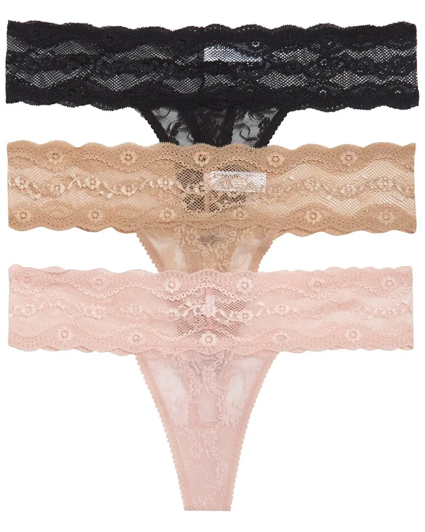 b.tempt'd by Wacoal Lace Kiss Thong Panty Pack