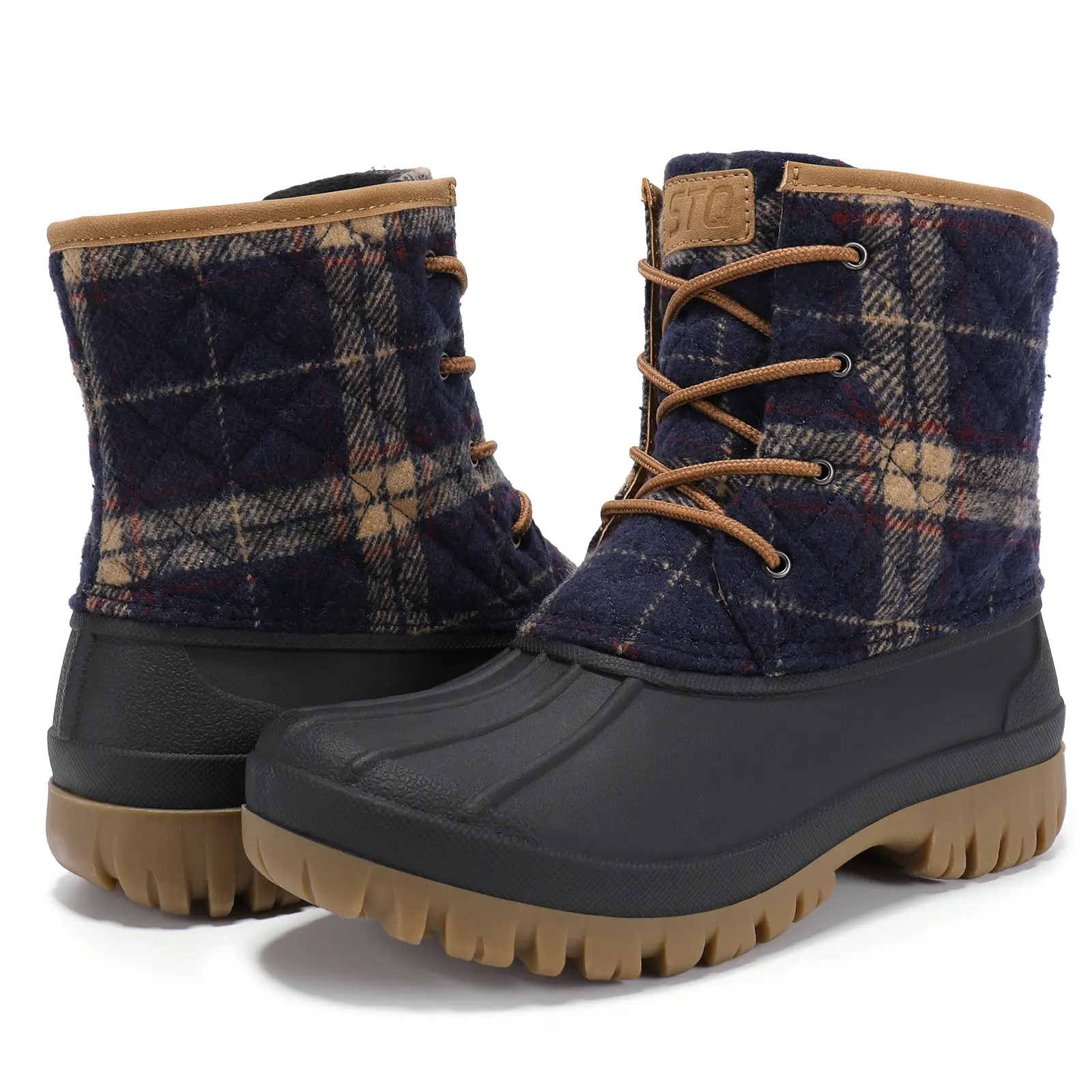STQ Duck Boots for Women Waterproof Winter Boots Quilted Snow Boots