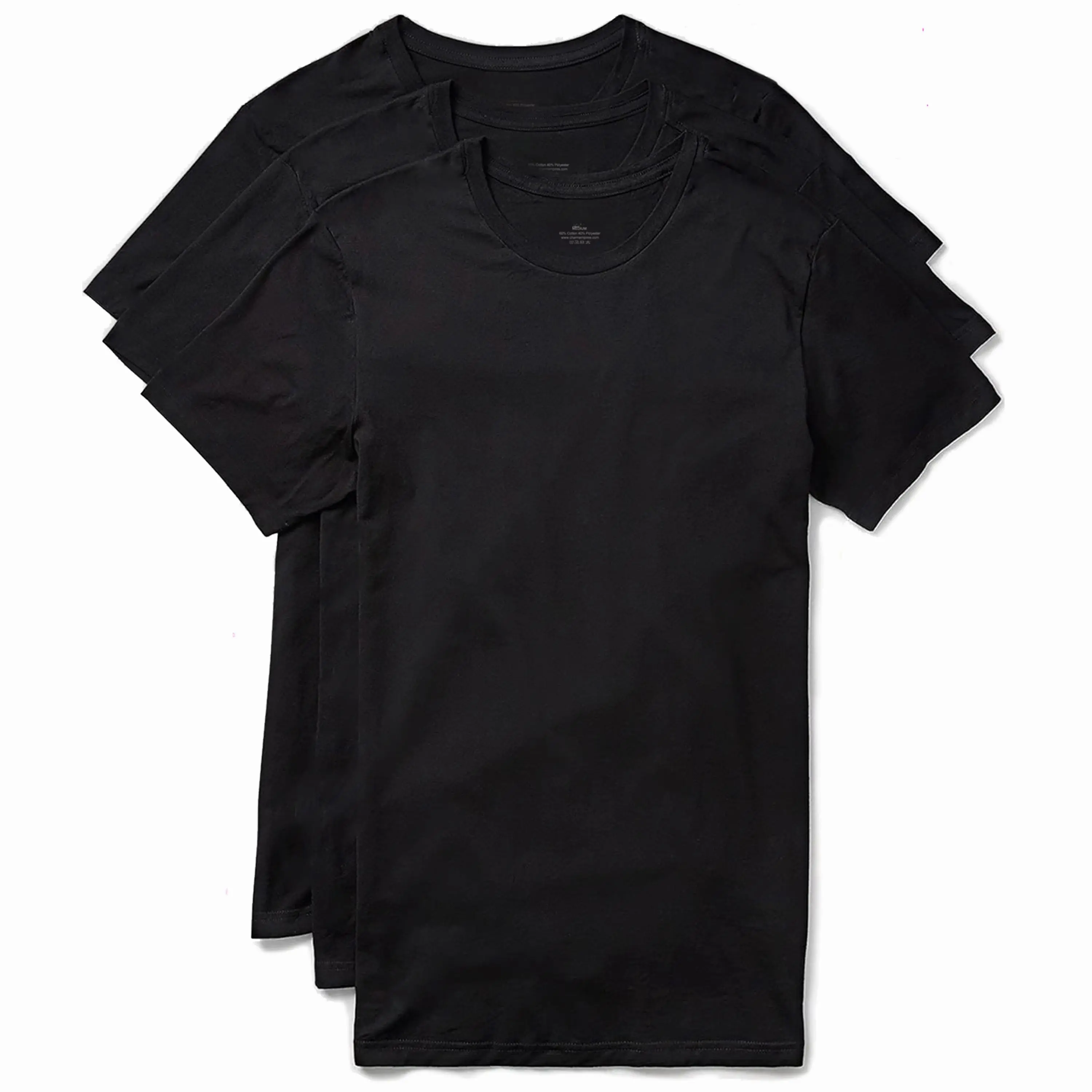 Men's 3-Pack Slim Fit Crewneck T-Shirts Soft Breathable Essentials for Daily Wear Trending Streetwear Layers for Summer & Fall Must-Have Basics You'll Wear on Repeat