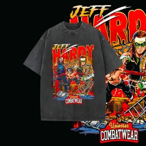 JEFF HARDY WWE SKYLINE CARTOON ART TEE, Wrestling Tee, Wrestling Graphic Tee, 2026 Wrestler Shirt, Sports Shirt, Wrestling Fan Gift