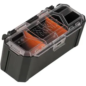 54815MB MODbox Parts Bin, Modular Tool Storage System Side Mounting Accessory, Easy One-Handed Attachment, Clear Lid