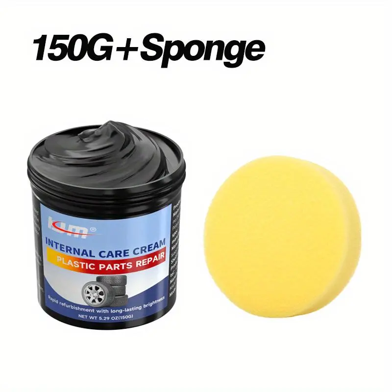 【DealsForYouDays】JOKJOK Faded Black Trim Restorer Kit with Applicator - Bright Shine Coating, Waterless Spray, All-Surface Waterless Protectant for Car Interiors, Bumpers, Tires, Leather Plastic Rubber Cleaner, Men's Gift