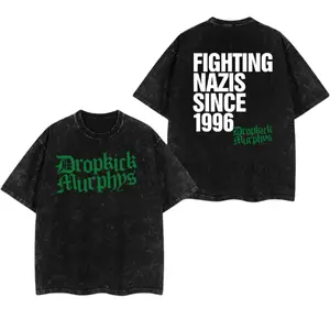 Fighting Nazis Since '96 T-Shirt, Dropkick Murphys T Shirt, Fighting Nazis Since 1996 Flogging Molly The Rumjacks, Graphic Tee, Unisex Fashion, Full Color, Full Size, For Men, For Women