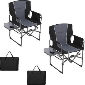 Summer Outdoor 2Pcs Camping Chair Set, Multifunctional Foldable Chair Ideal for Backyard and Outdoor Gathering - SummerVibes