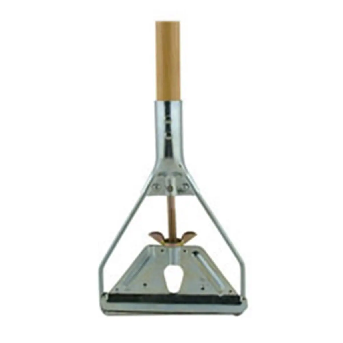 212 MAIN Heavy-Duty Quick-Release Wooden Mop Handle, 60 in. Adjustable Janitor Tool for Triangular Mop Heads, Commercial-Residential Home Care Supplies