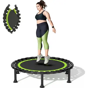 Foldable Mini Trampoline, 36"/40"/48" Rebounder Trampoline for Adults & , 440lbs Capacity Indoor Fitness Workout Exercise Equipment