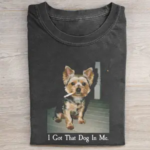 I Got That Dog In Me Yorkie T-shirt, Vintage 90s Dog Meme Graphic Tee, Animal Lover Gift, Comfort Colors Styles, Unisex Casual Design, Gift for Men and Women