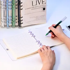 A5 Detachable Transparent Coil Notebook, 120 Sheets Blank & Lined Pages, Ideal for Students, Work, Travel, Planning