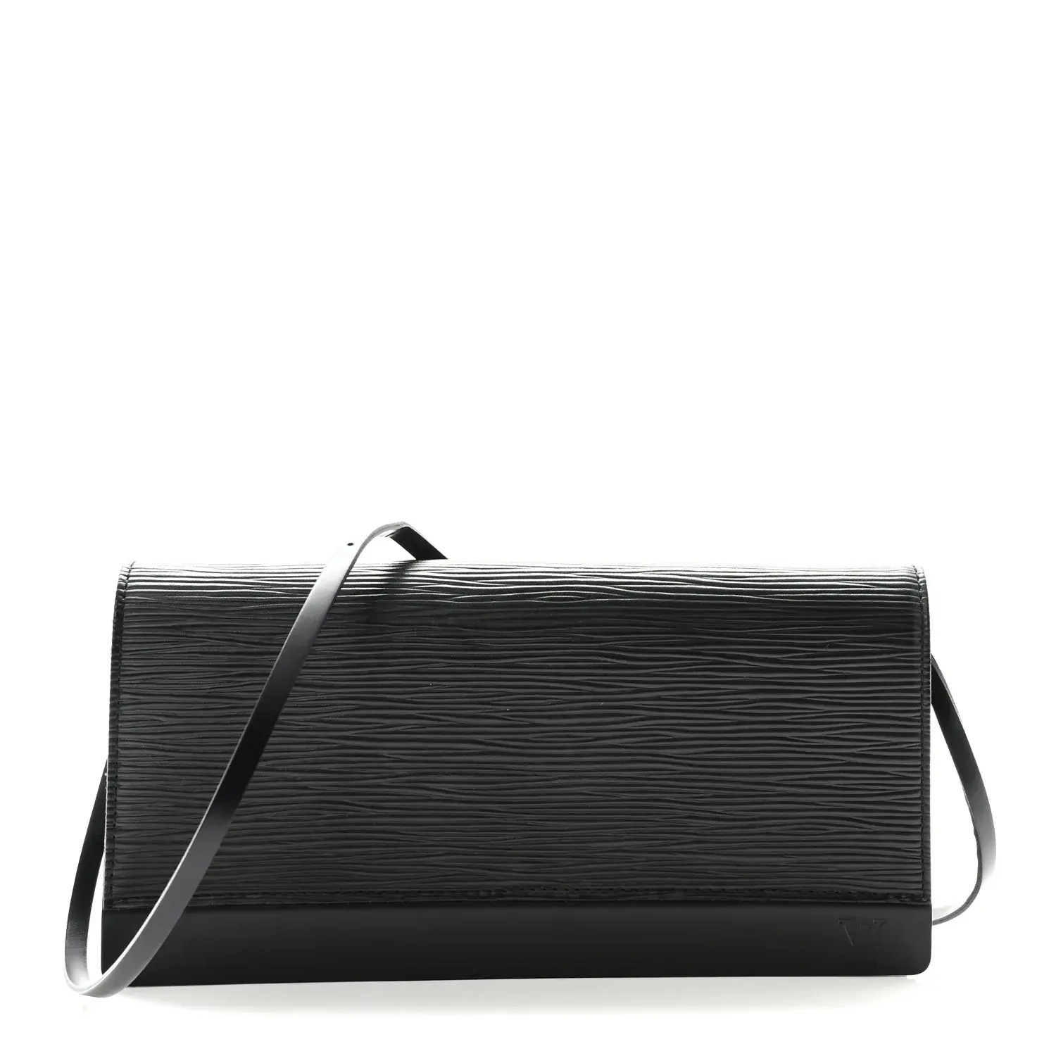 Pre-owned Louis Vuitton Leather Crossbody Bags Epi Honfleur Black