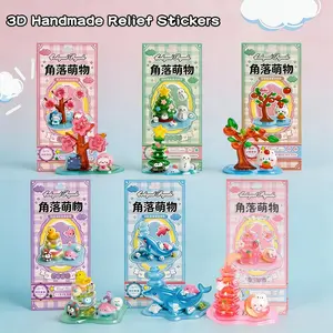 Healing Embossed DIY Stacking Stickers, 3D Stereo Ornaments, Desktop Stress Relief Gifts for Girls