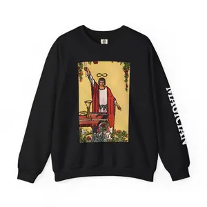 “MAGICIAN” Graphic Crewneck Sweatshirt, Casual Comfortable Pullover for Men-Women