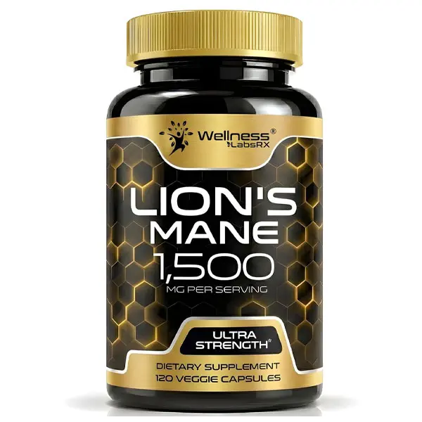 NEW!!! Lions Mane Supplement Capsules - 120 Count - Mushroom Supplement, Brain Supplements for Memory and Focus, Lion's Mane Mushroom Capsules Organic - Cognitive and Immune Support, Focus Supplement