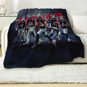 New Englandd Patriotss Blanket, Football Team Logo Throw Blanket, Warm Soft Fleece, Living Room Couch Bed Office Nap Travel Camping Cozy Gift | GN200126.R2636.ID00