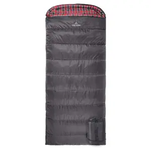 TETON Sports Celsius XXL 0 Degree Right Zipper Sleeping Bag for Camping, Gray