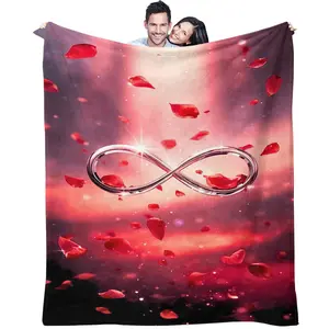 Infinity Symbol "Eternal Preference" Printed Blanket - Ultra Soft & Cozy | Perfect for Home Decor, Naps & Holiday Gifting to Friends