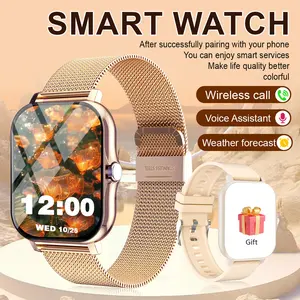 Smart Watch - Answering/Dialing Function, Information Reminder and Push, Accurate Step Counter and Multiple Sports Modes, Weather Update, Wireless Connection, Durable Design, Suitable for Everyone