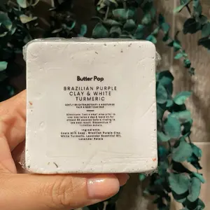 Lavender Purple Clay Brightening Soap Bar natural skincare