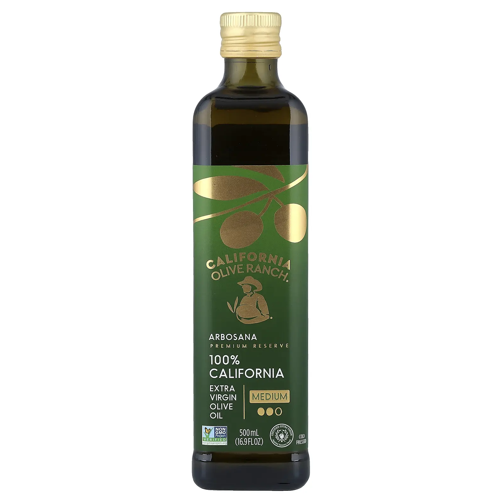 California Olive Ranch 100% California Extra Virgin Olive Oil, Arbosana, 16.9 fl oz (500 ml)