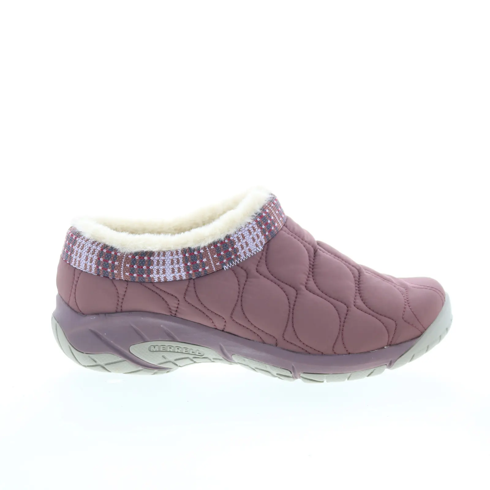 Merrell Encore Ice 4 Puff J004866 Womens Pink Canvas Clog Flats Shoes