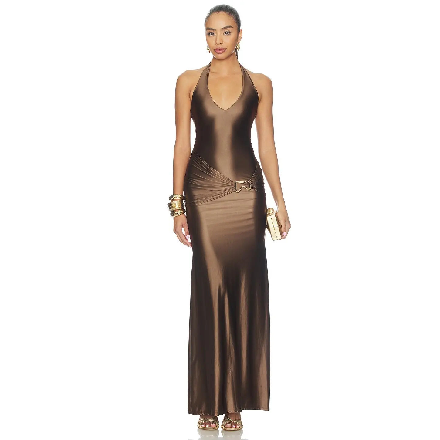 DELFI Soraya Dress in Chocolate