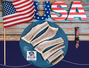 Devil Dog Pet Co. Split Elk Antlers for Dogs Grade A Premium USA Natural Chew Healthy No Odor Durable for All Breeds Oral Health Support