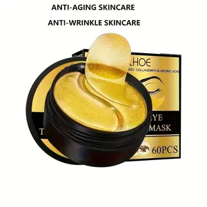 60pcs Collagen Hyaluronic Eye Mask, Hydrating Gel Patches for All Skin Types, Alcohol-Free Firming Care, Moisturizing and Plumping