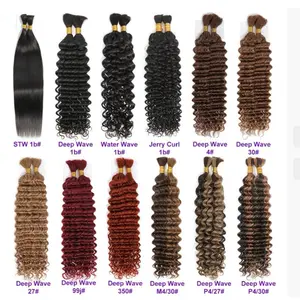 Human Hair Bundles - Deep Wave 1b# to P4/30# Styles for Various Hair Types and Looks