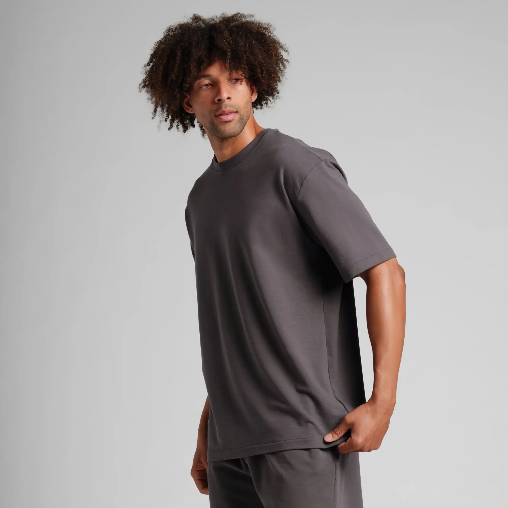 Comfrt | Luxe Terry Tee | Men's Micro French Terry Oversized T-Shirt Fabric Top