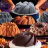 21-Piece Reusable Round Silicone Fluted Baking Mold - Heat-Resistant, Nonstick Custard & Flan/Meatloaf Tool, Freezer/Refrigeratable, Microwave & Bake Safe, Ideal for Anniversaries, Kitchen Bakeware Tin