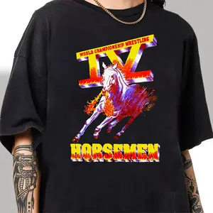 The Four Horsemen Wcw Nwa Crocket Wwe Wwf Aew Njpw Retro Tanks Top All Size WWE Merchandise Shirt