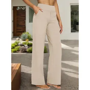 Pull-On Dress Pants, Tummy-Control Pants, Suitable For Work, Business Casual Office Trousers