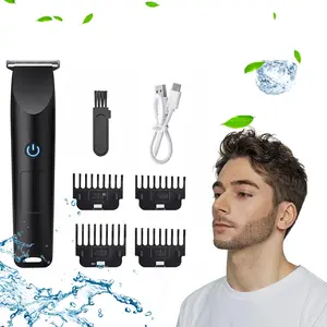 New electric shaver groin trimmer men's trimmer cordless waterproof men's trimmer, suitable for holiday gift giving, Body Hair Trimmer, Cordless Rechargeable Trimmer