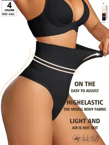 High-Waisted Seamless Leggings, High Waist Compression, Knit Fabric With Fishbone Supports For Shaping Abdomen & Waist, Suitable For Spring, Summer, Autumn And Winter