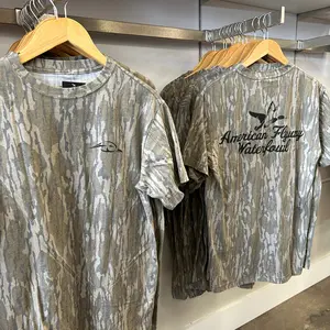 AFW Mossy Oak Tee - Men's Casual Tops with Goose Graphic, Short Sleeve, Breathable Fabric, Versatile Design, Medium Size