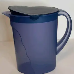 Tupperware Impressions 1 Gallon 3.75L Pitcher Flip Top Lid , Dark Blue Beverage Drinkware Serving