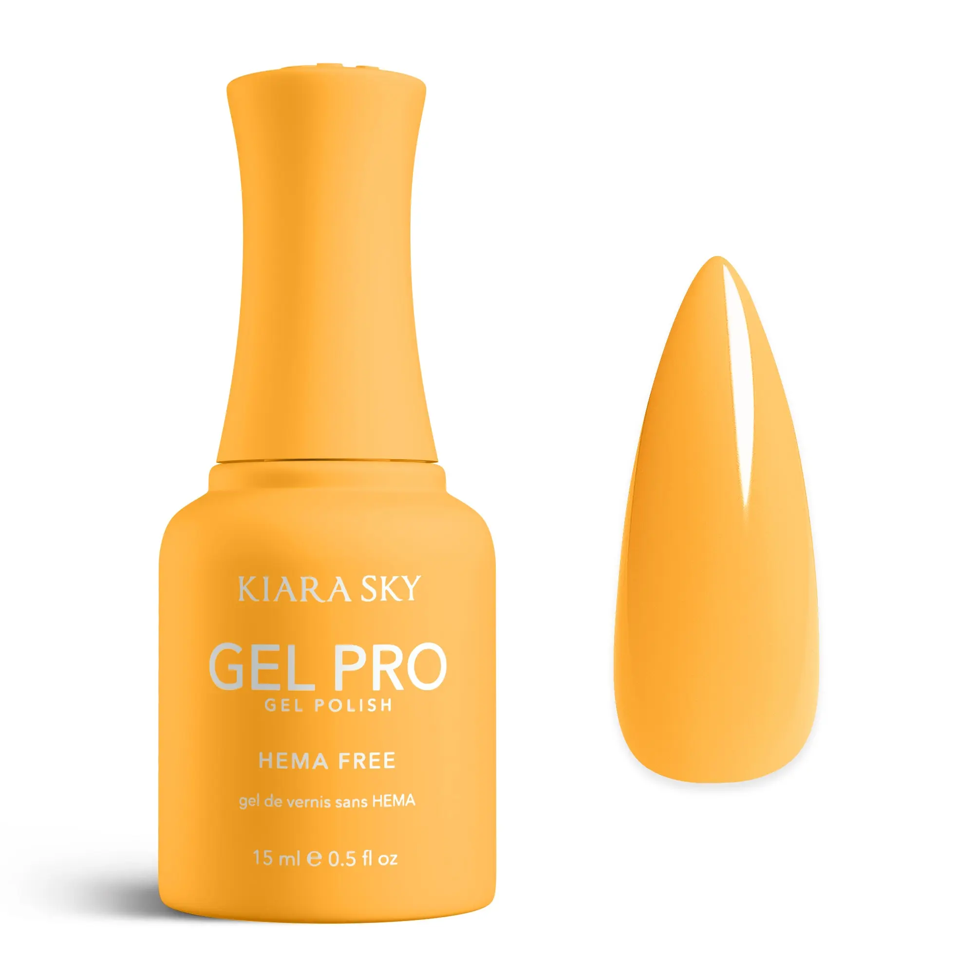 Kiara Sky Gel Pro - Had Me At Yellow HEMA-Free + TPO Free Nail Gel Polish | Intense Pigmentation, Long-Lasting Wear | Finish: Cream 15ml