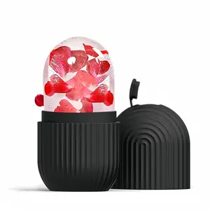 Ice Roller for Face and Eye Puffiness, Facial Contouring Massager to Enhance Skin Care Glow, Reusable Leakproof Ice Facial Roller Cube Mold, Facial Care Tools