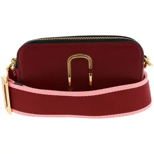 Pre-owned MARC JACOBS Leather Shoulder Bags Snapshot Shoulder Bag Red Women's Multi