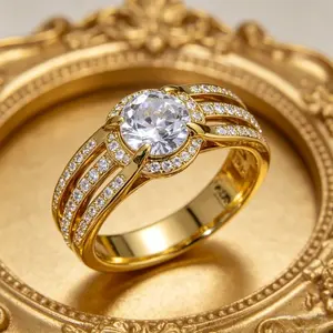 Stylish Zirconia Couple Rings for Women, Minimalist Luxury Design, Ideal for Engagement, Friendship & Valentine's Day Gift