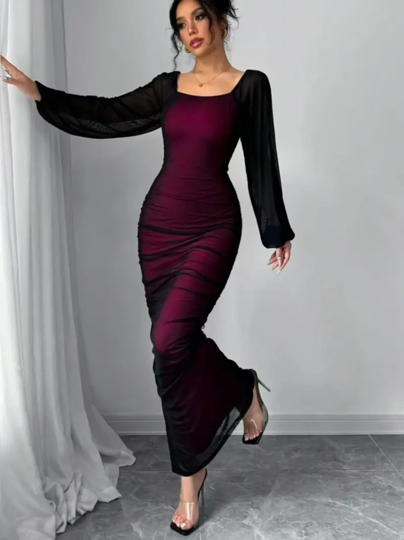 long sleeve formal dress - TikTok Shop
