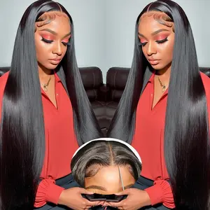 4x6 Lace Front Wigs Human Hair Pre Plucked Straight HD Lace Front Wigs Human Hair 180 Density  Frontal Wigs Human Hair with Baby Hair Straight Glueless Wigs Human Hair for Women
