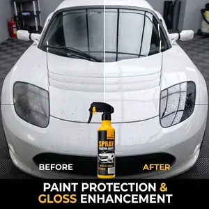 NUAN Nano Ceramic Car Coating Spray 300ml – Easy-to-Use Hydrophobic Spray for Glossy Shine, Water Beading & UV Protection on Cars, SUVs & Trucks