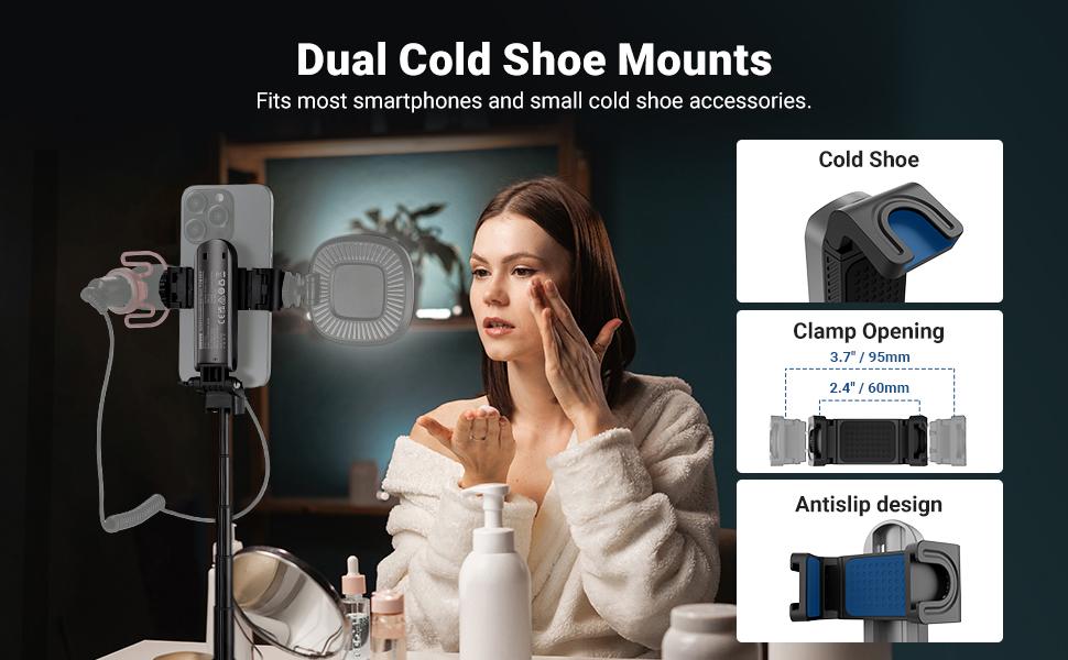 NEEWER Mini Phone Selfie Stick Tripod with Bluetooth Remote, Pocket Size Portable Travel Stand, Focus & Zoom Control, 360° Rotation, for iPhone Android, Ideal for Vlogging, Travel, Live Streaming, Gift for Mother/Girls/Friends NEEWER Mini Phone Selfie Stick Tripod with Bluetooth Remote, Pocket Size Portable Travel Stand, Focus & Zoom Control, 360° Rotation, for iPhone Android, Ideal for Vlogging, Travel, Live Streaming, Gift for Mother/Girls/Friends