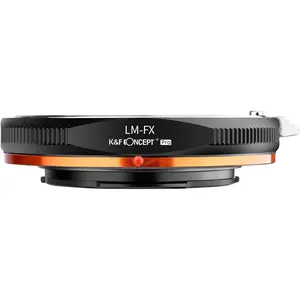 K&F Concept Metal Aluminium Lens Adapter, Leica M LM Lens to Fujifilm X-Series FX Mirrorless Camera Accessory with Matting Varnish Design, Compatible with Fuji XT2, XT20, XE3, XT1, X-T2