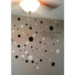Black & White Polka Dot Wall Decals