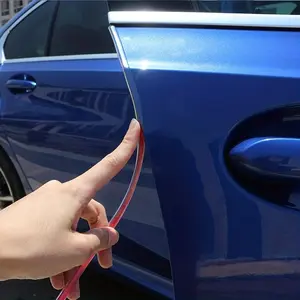 Transparent door edge rubber scratch-proof protective strip Car modeling Side door molding adhesive scratch-proof protector
